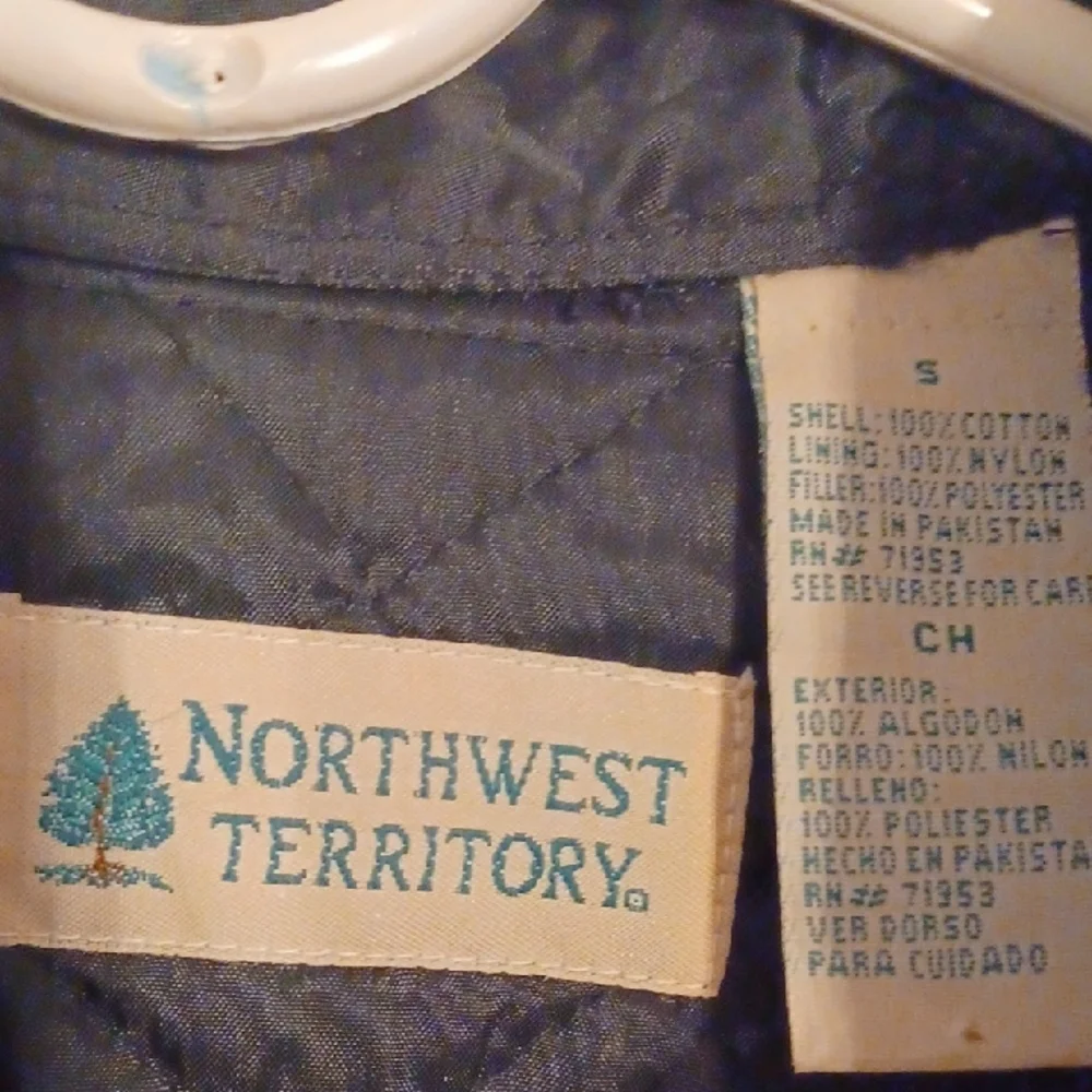 Northwest Territory Gray Quilted Flannel Jacket Men's Size Small